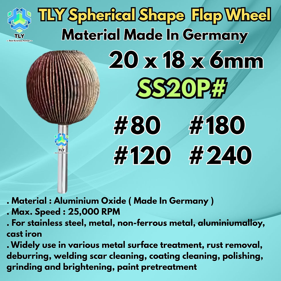 Thumbnail: CBDD01 TLY Spherical Shape Flap Wheel 20 x 18 x 6mm SS20P#