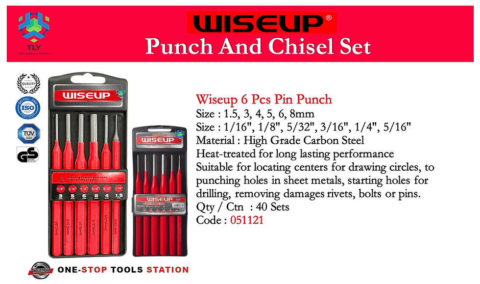 Thumbnail: JRG01 Wiseup 3 Pcs Cold Chisel 051120