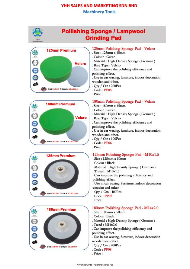 Thumbnail: KEA01 Wave Type Pollishing Sponge Pad 125mm x 32mm PP01