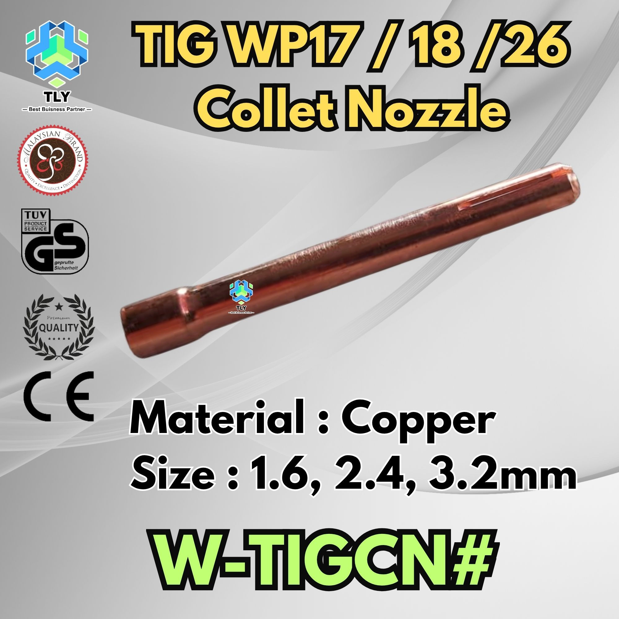 FIEB04 Tig WP17 / 18 / 26 Collet Nozzle