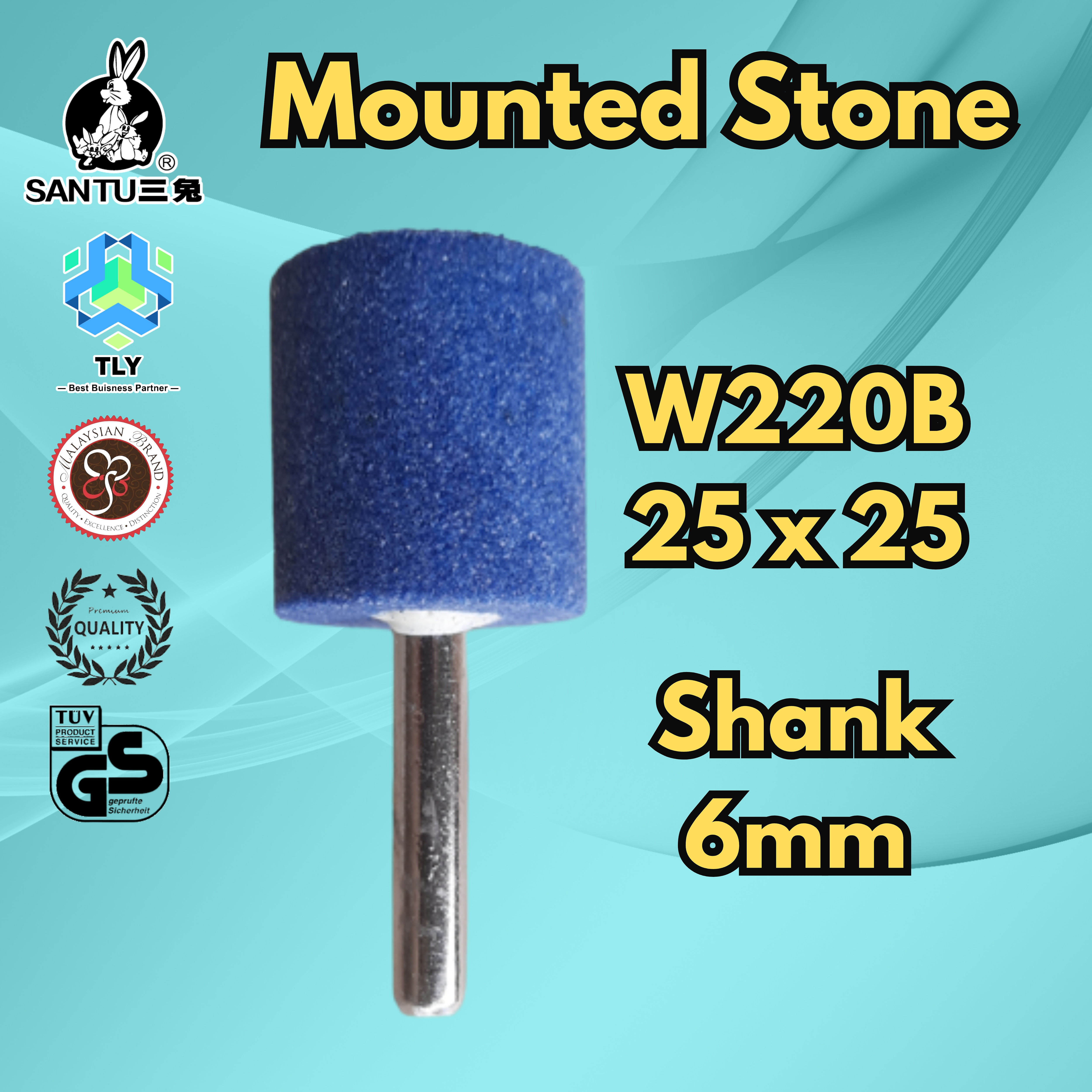 CGF06 Mounted Stone Premium Blue - W220B