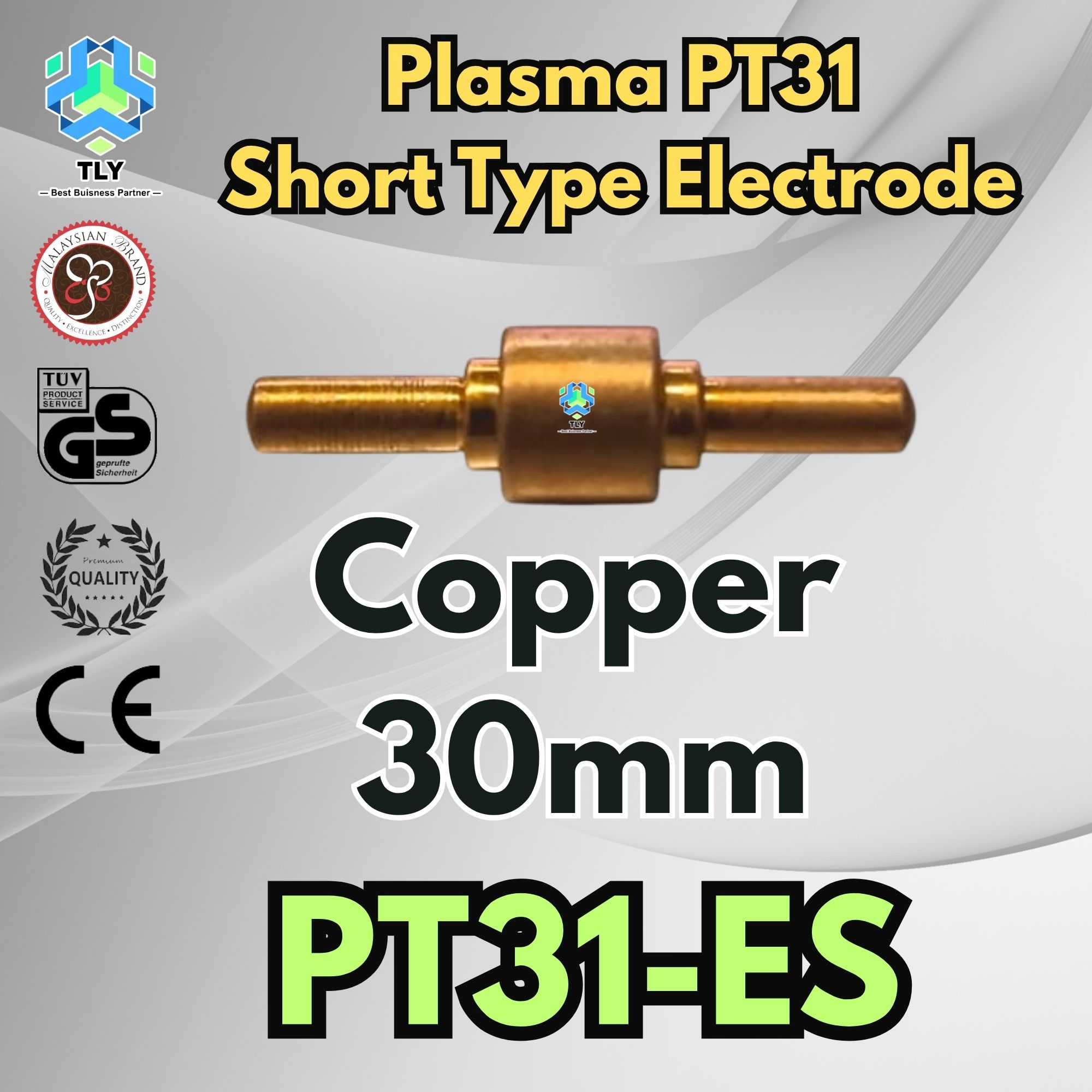 FIFC01 Plasma PT31 Copper Electrode Short