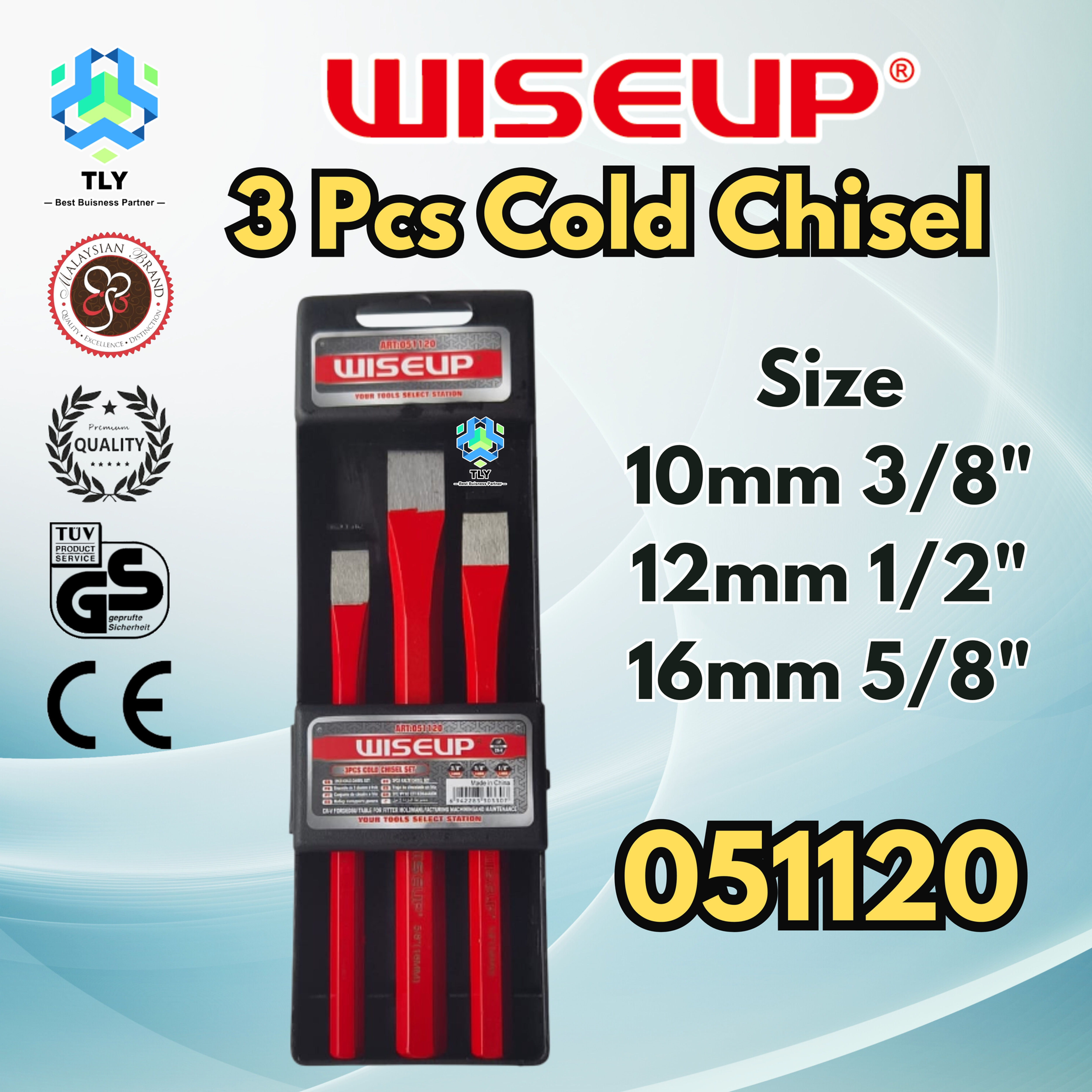 JRG01 Wiseup 3 Pcs Cold Chisel 051120