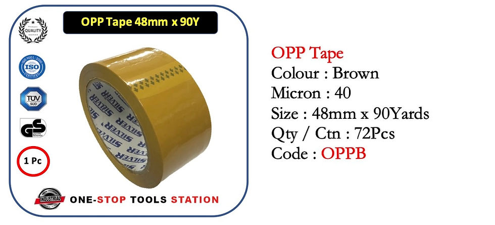 Thumbnail: HED03 Opp Tape Brown - 48mm x 90 Yards