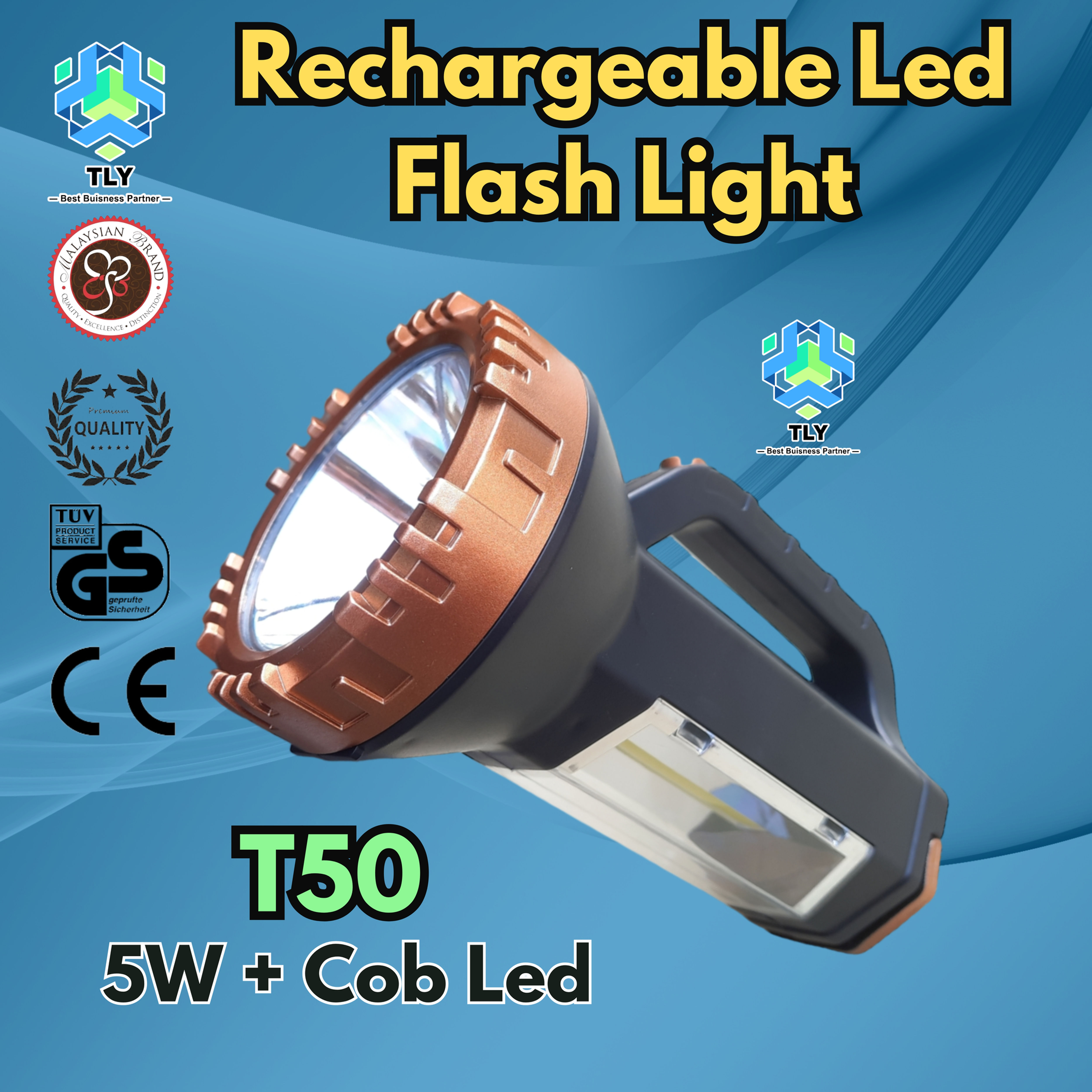 GEA06 Rechargeable Led Flash Light - T50