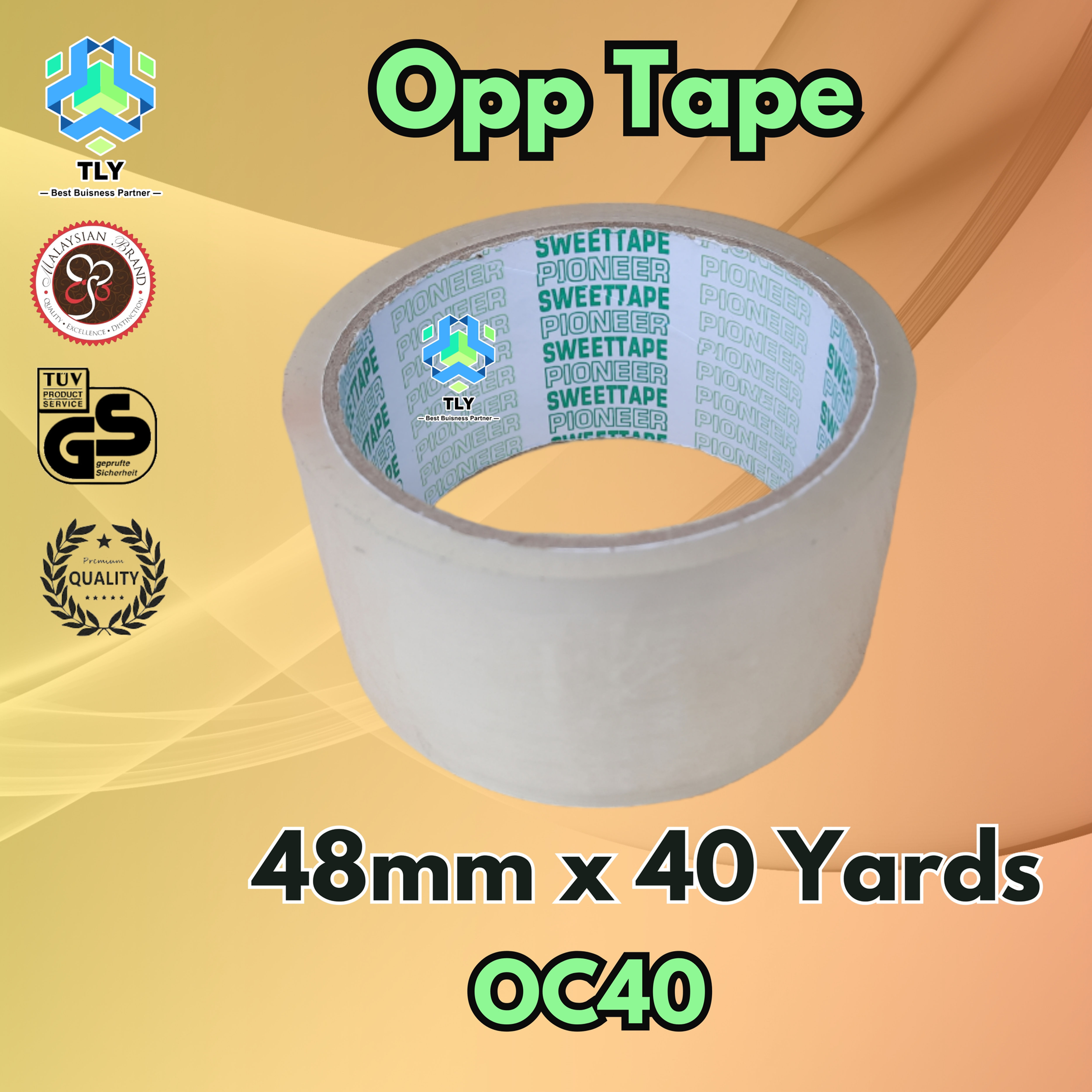 HED01 Opp Tape Clear - 48mm x 40 Yards
