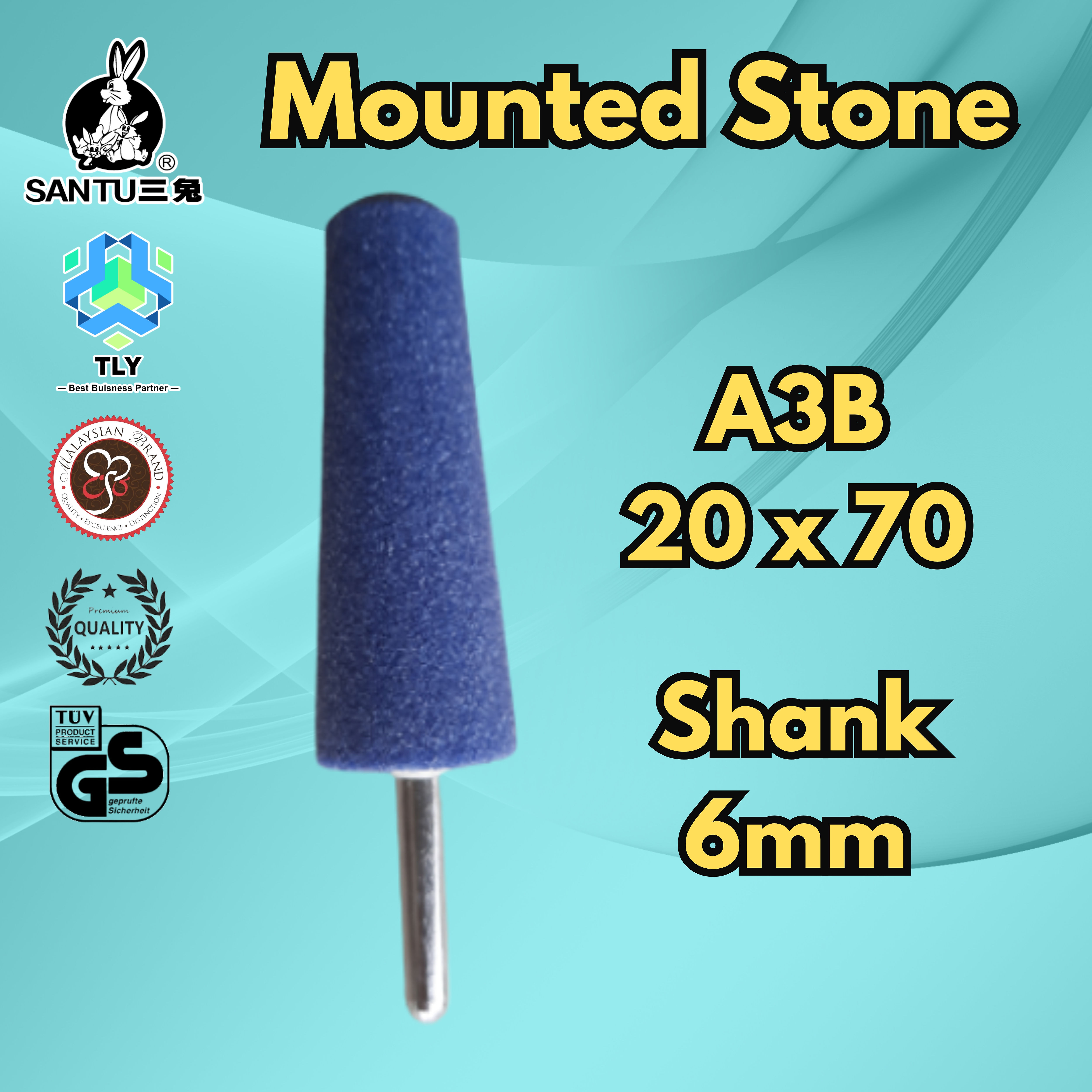 CGF03 Mounted Stone Premium Blue - A3B