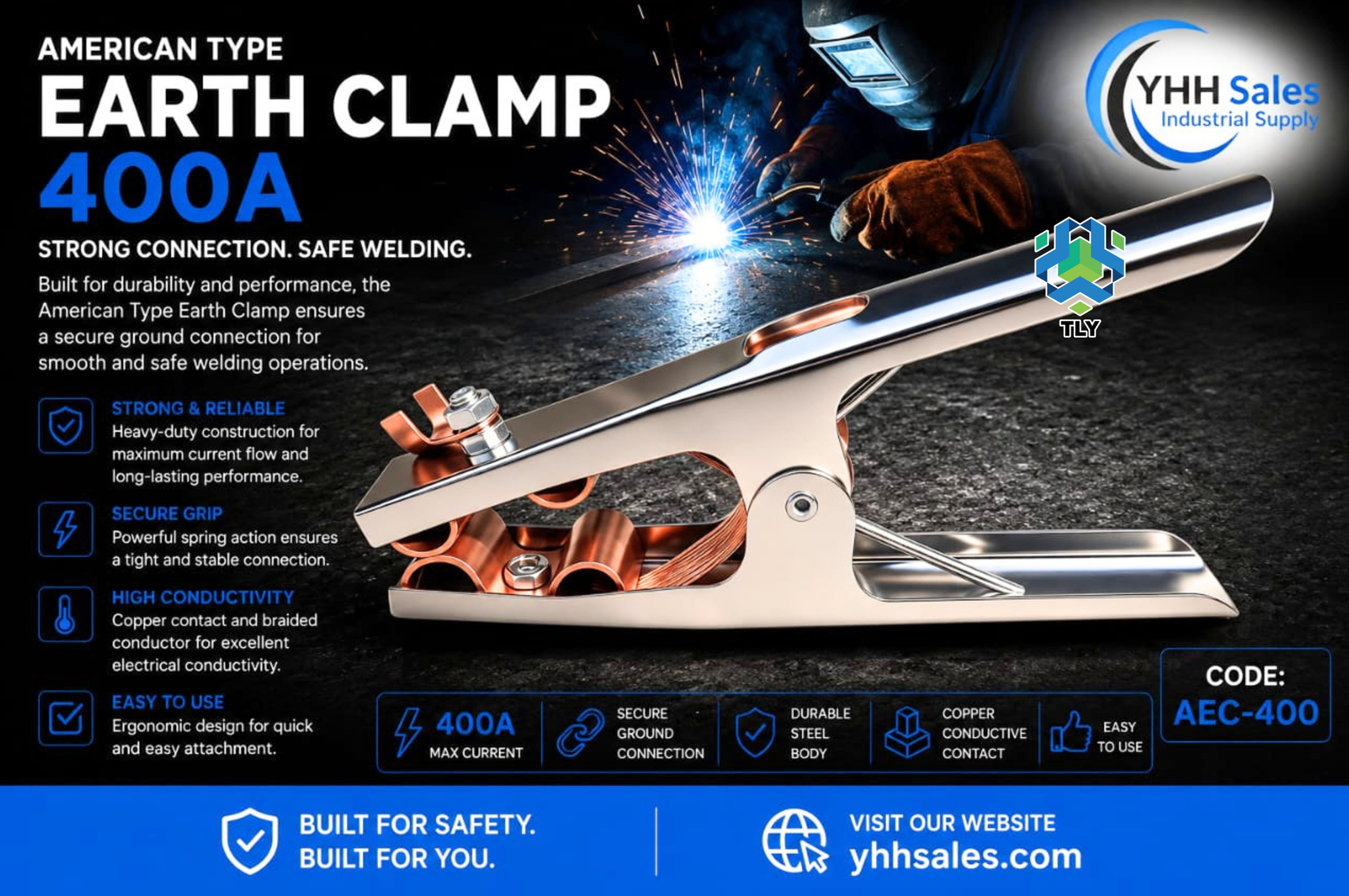 FDC03 American Earth Clamp - 400Amp