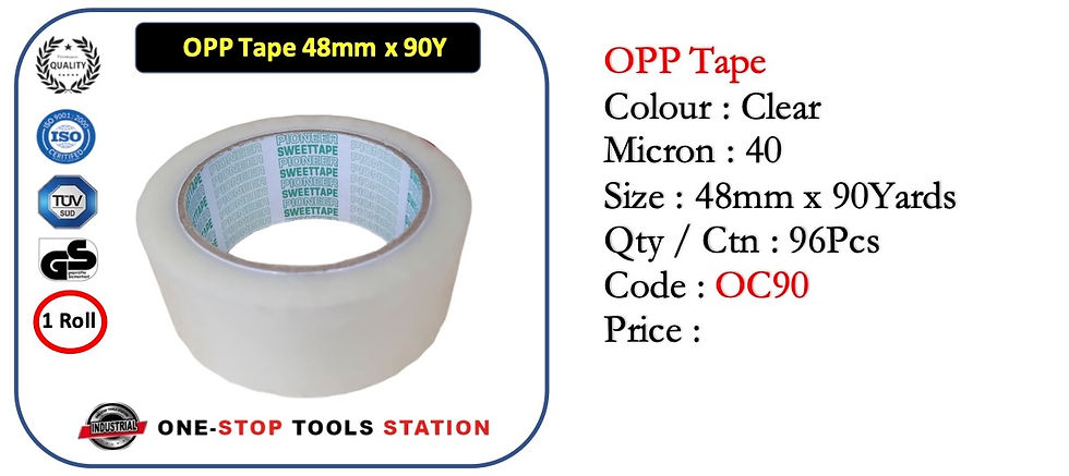 Thumbnail: HED02 Opp Tape Clear - 48mm x 90 Yards