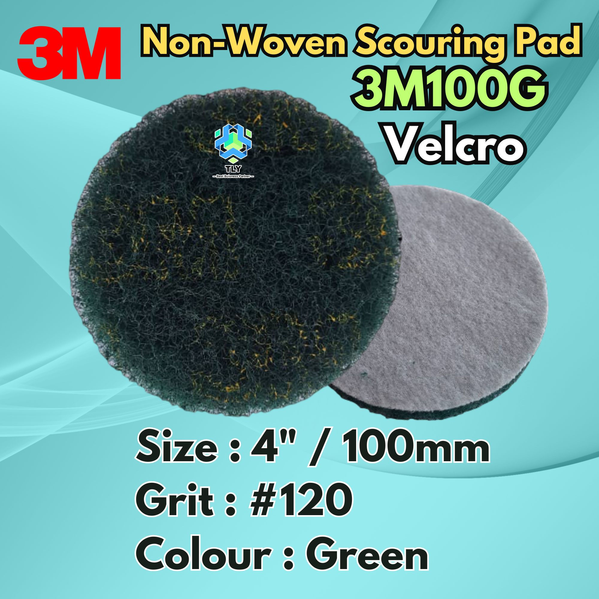 CCC03 Pollishing Pad - 4" Scouring Pad Green