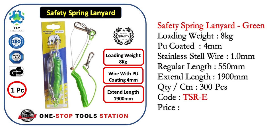 Thumbnail: EE-K03 Safety Tool Lanyard - Spring Lanyard