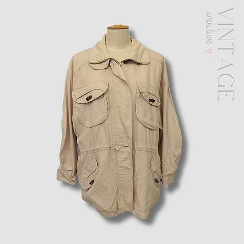 Vintage beige jacket on sale