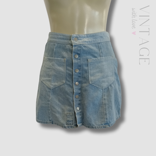 Zara Trafaluc Denim Skirt Size Small Vintage with Love