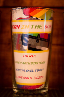 Born in the 80s Beer Glass