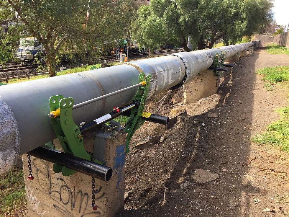 Ovolifts Multi-Jack Lifting From Concrete Supports
