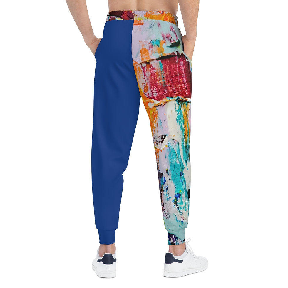 Thumbnail: Lounge Joggers - Create - Paint and Blue