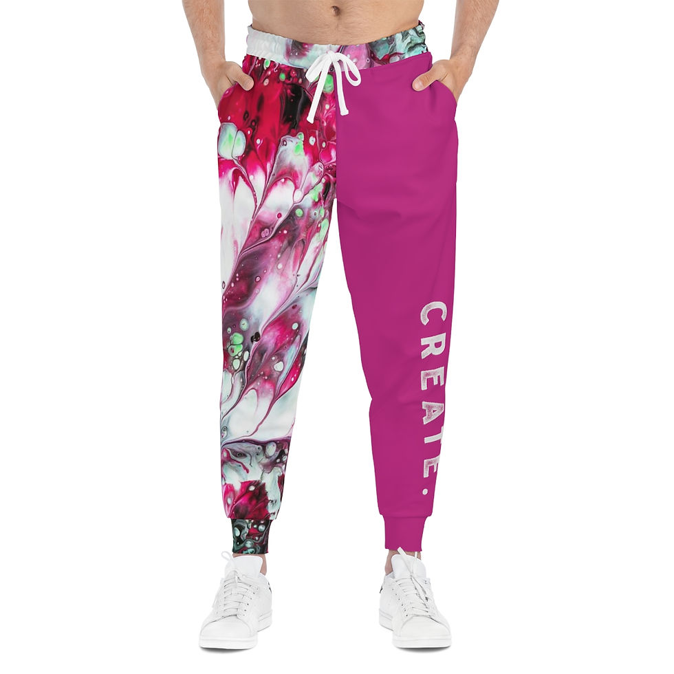 Thumbnail: Lounge Joggers - Create - Paint and Pink