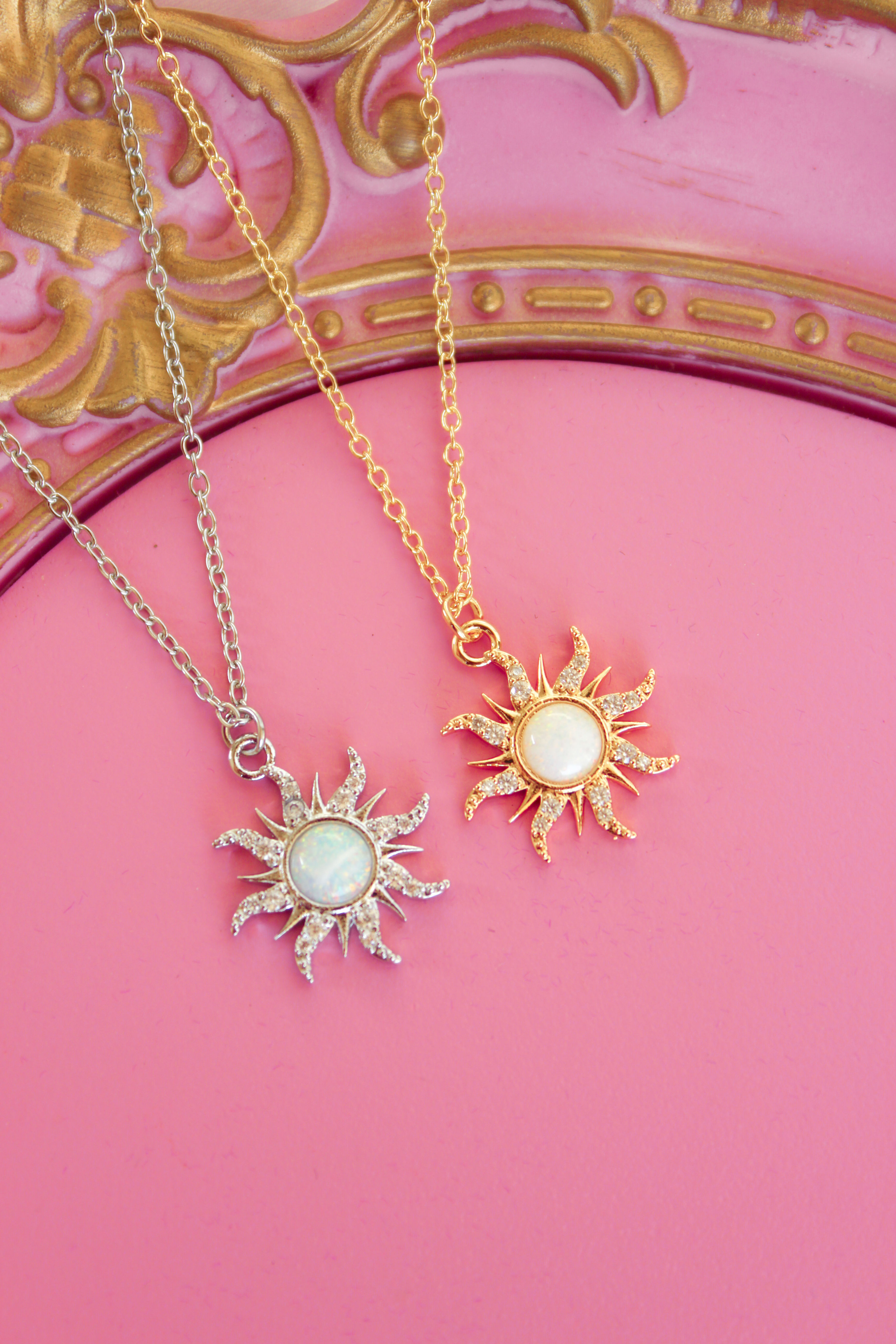 Rapunzel White Sun Necklace