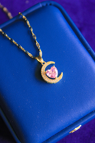 アクセサリー MASU 23ss MOON NECKLACE PINK GOLD Pink Moon アクセサリー MASU 23ss MOON NECKLACE PINK GOLD Pink Moon
