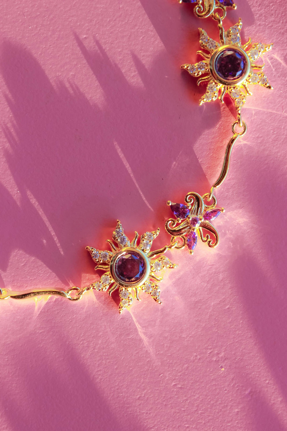 Thumbnail: 18k GP Bracelet Sun Flower Rapunzel