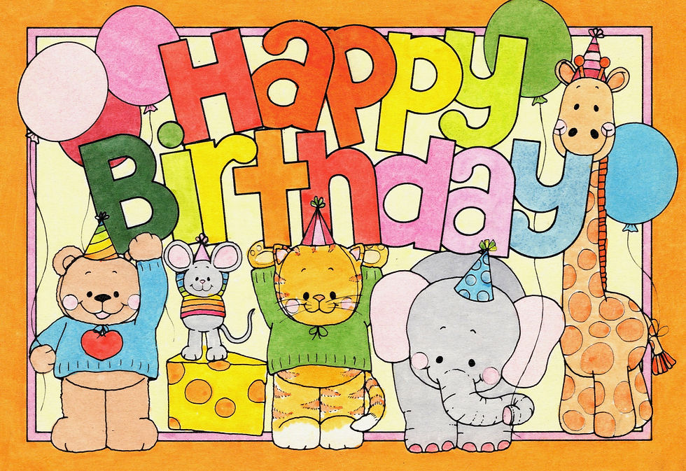 Happy Birthday Animals Card