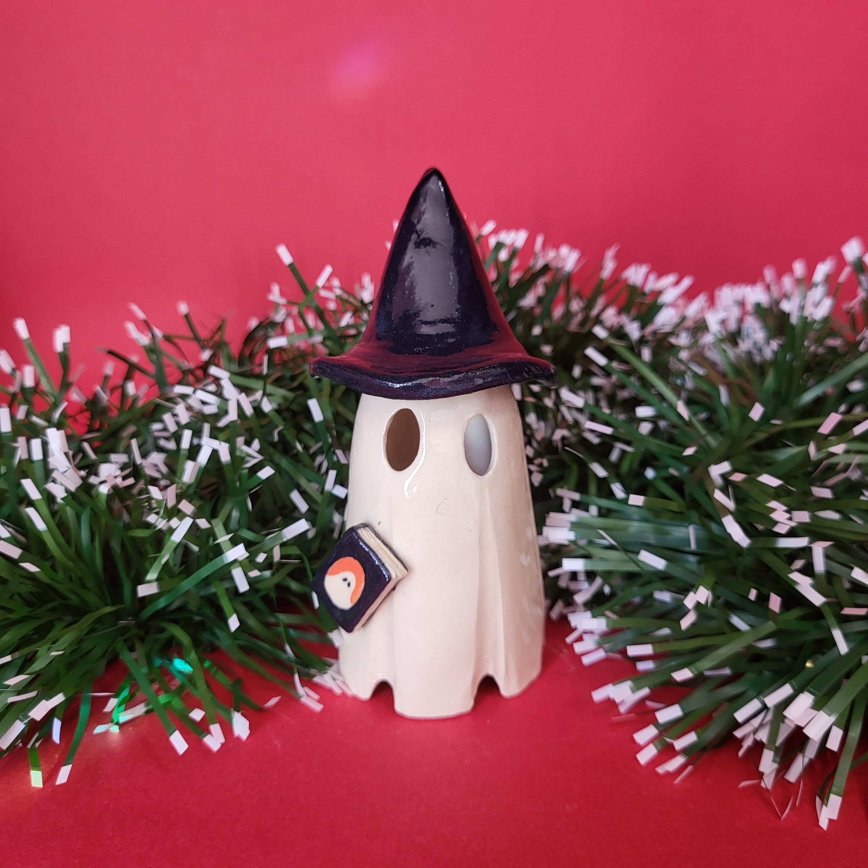 Witch Boo with Black Boo-Book at Side 