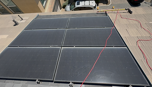 solar panel before cleaning photo