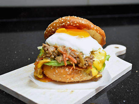 Leftover Ground Beef Burger