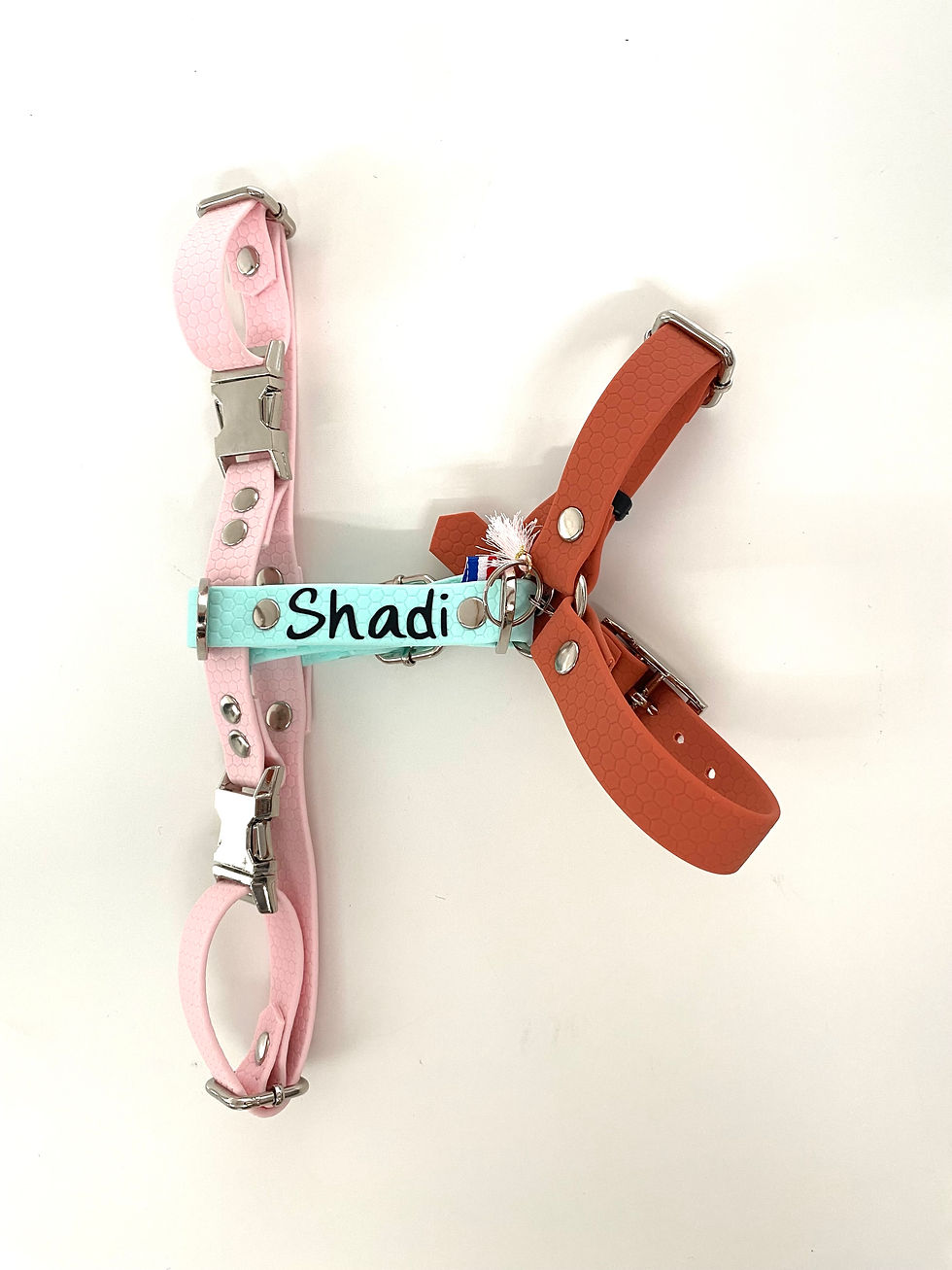 Miniature : Harnais soft touch 20mm multi-coloris