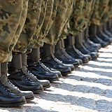 軍のブーツ