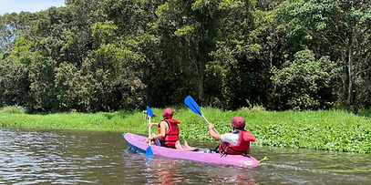 Rowing the boat on rawa bento