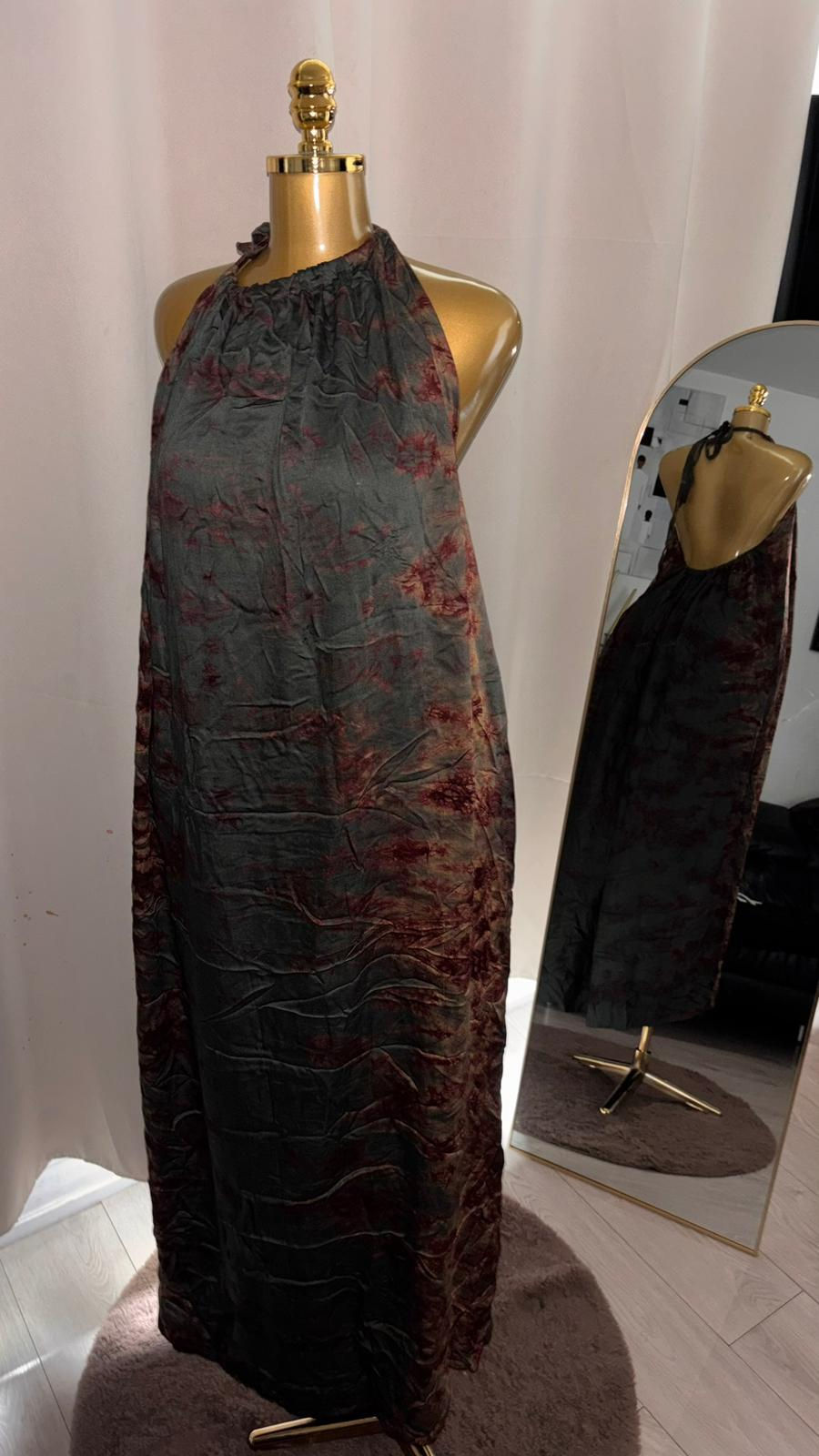 Miniature : Maison Farafina -  Robe Dress Sally – Dos nu en tissu batik