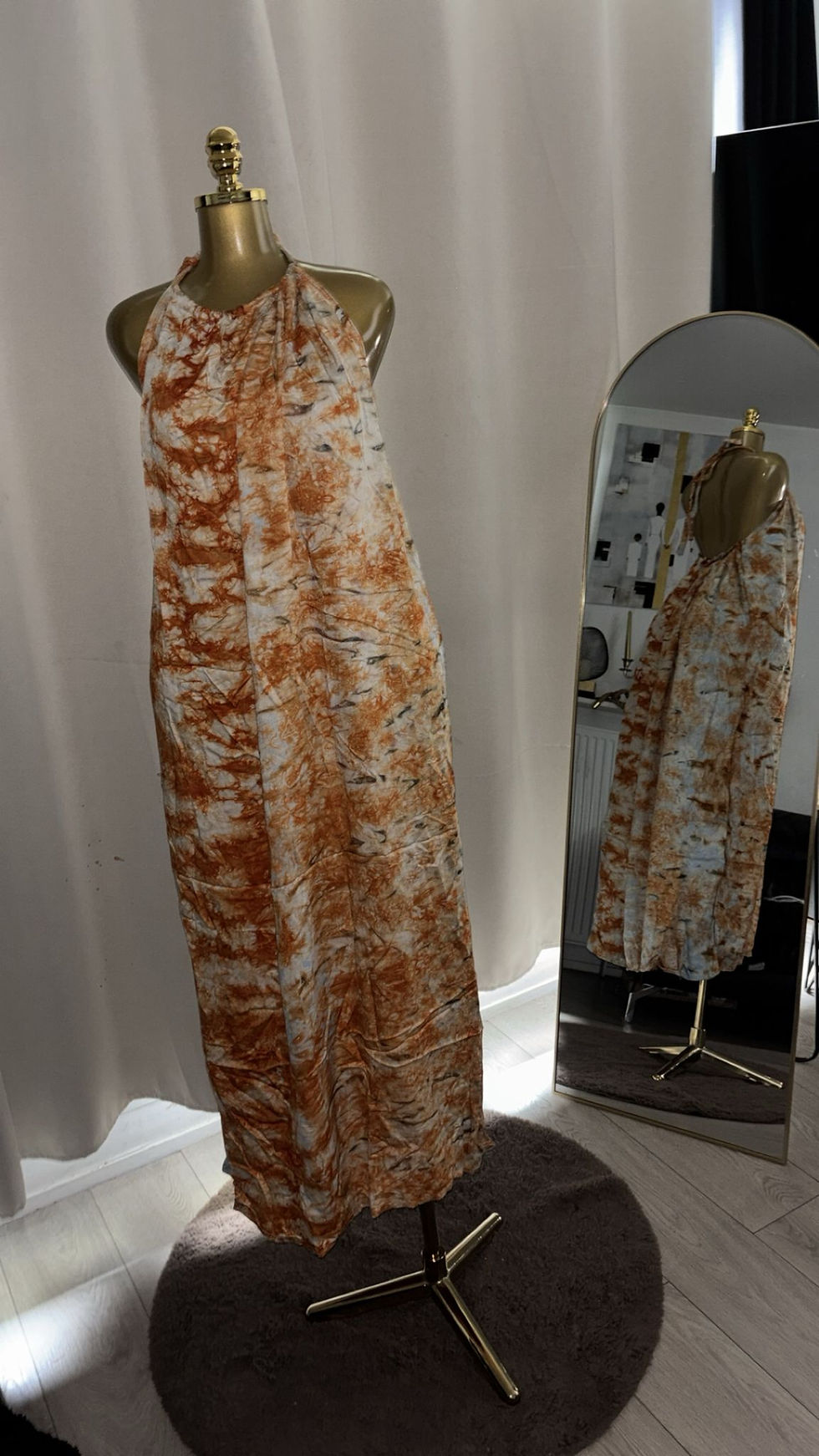 Miniature : Maison Farafina -  Robe Dress Sally – Dos nu en tissu batik