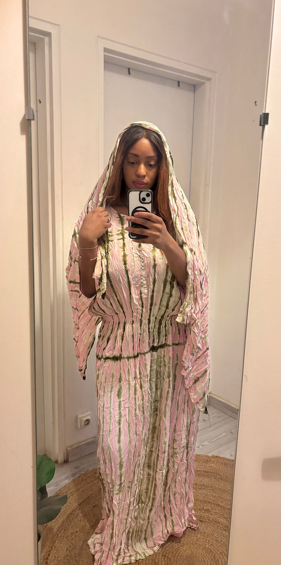 Miniature : Maison Farafina Robe Tiya - 100% coton fluide et légére avec son foulard