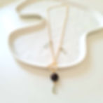 Garnet chain necklace