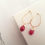 Thumbnail: Ruby & Pearl Oval Hoop Earrings