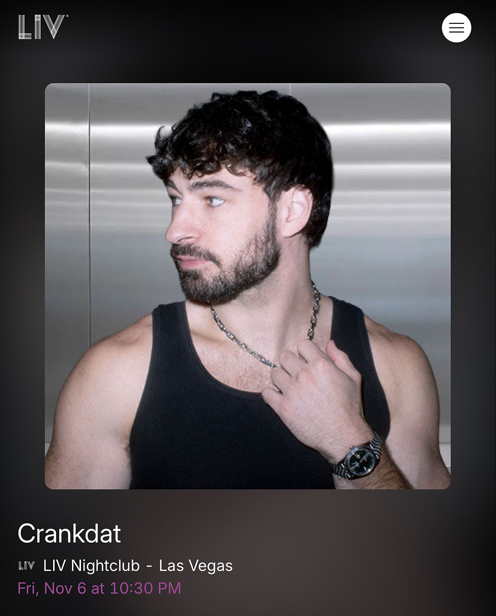 Crankdat Friday, Nov 6, 2026 LIV Las Vegas 