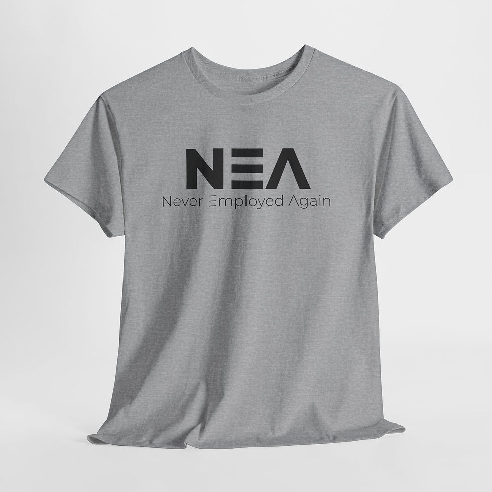 Thumbnail: Never Employed Again Logo T-Shirt – Bold Tee for Entrepreneurs & Hustlers