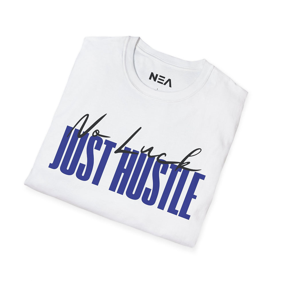 Thumbnail: No Luck Just Hustle Tee (Just Blue)