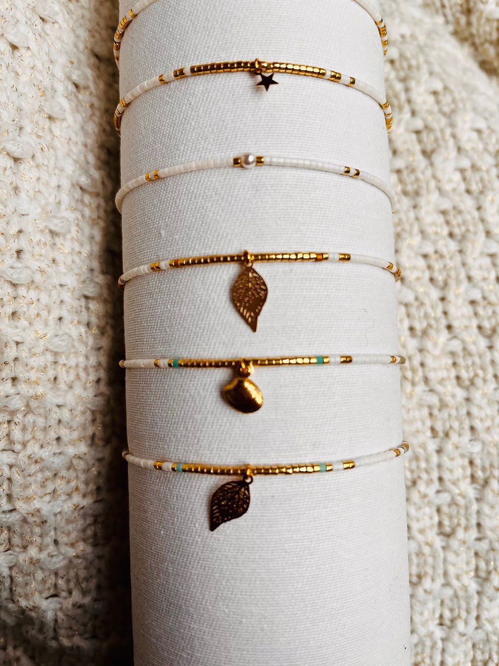 Miniature : Bracelets de cheville Blanc