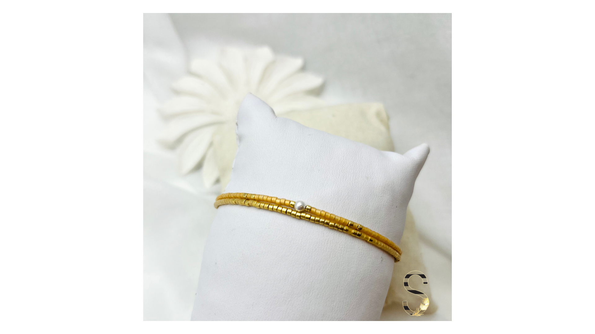 Bracelet Doré 2 rangs