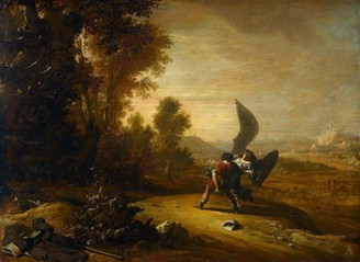 David Teniers the Elder (Belgian, 1582-1649), Jacob Wrestling with the Angel