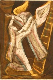 Jacob Epstein (British, 1880–1959), Jacob and the Angel, 1940-1