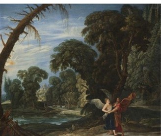 David Teniers the Elder (Belgian, 1582-1649), Jacob Wrestling with the Angel