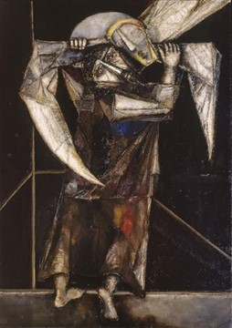 Jacob Epstein (British, 1880–1959), Jacob and the Angel, 1940-1