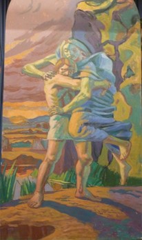 Hans Feibusch (German, 1898-1998), Jacob Wrestling with the Angel, 2013