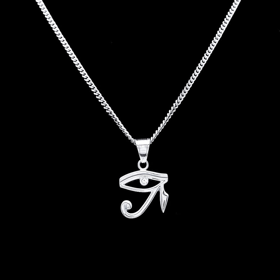Thumbnail: EGYPTIAN THE EYE OF HORUS HIGH POLISHED PENDANT