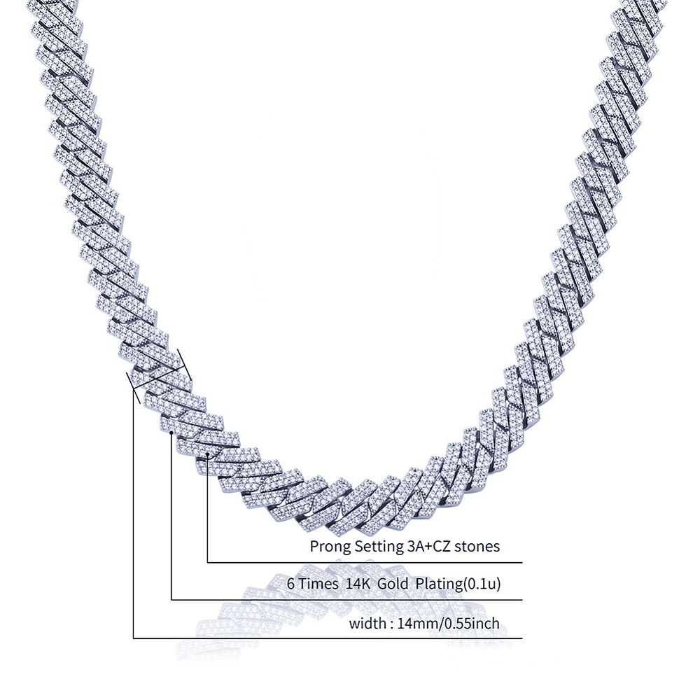 Thumbnail: 14MM BUST DOWN CUBAN CHAIN