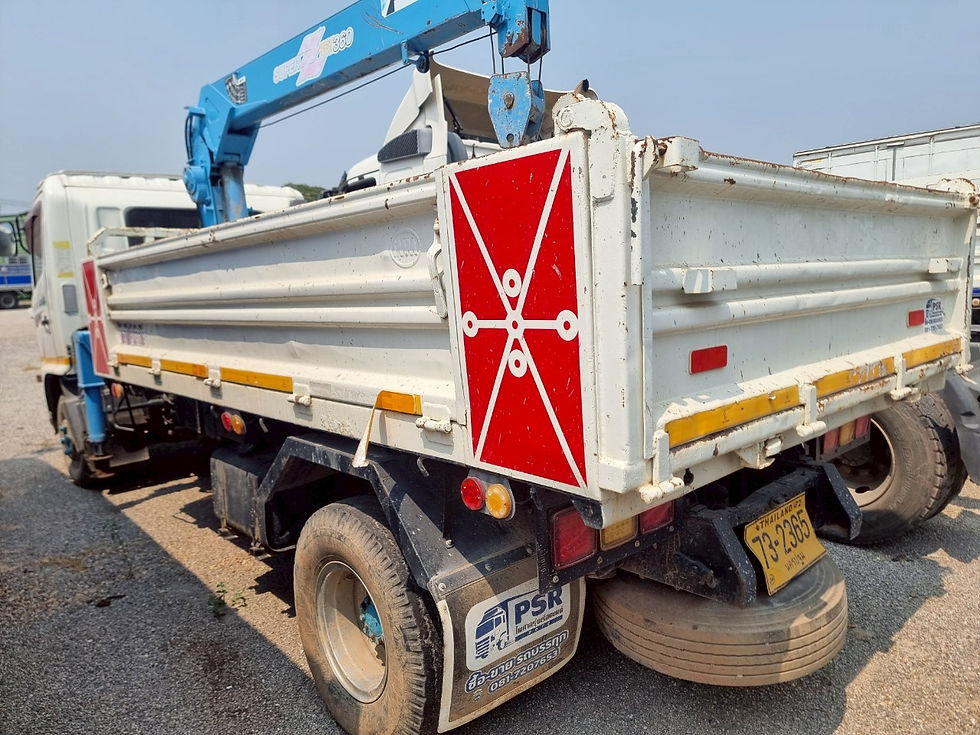 ภาพขนาดย่อ: HINO 6 ล้อ กระบะบรรทุกติดเครน (2011) HO10-6612587