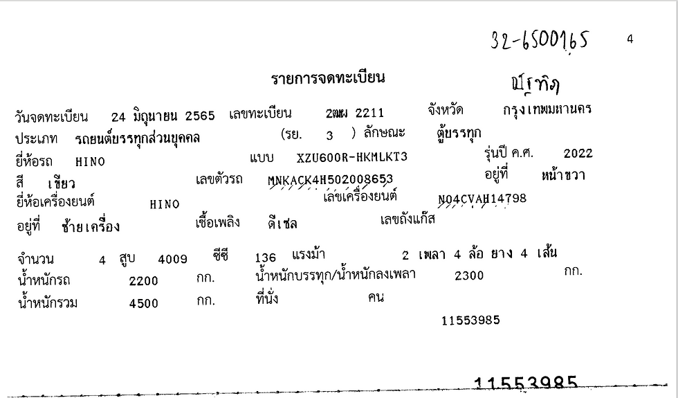 ภาพขนาดย่อ: HINO 4 ล้อ, ติดตั้งตู้อะลูมิเนียม+ลิฟต์ท้าย (2022) HO32-6500165